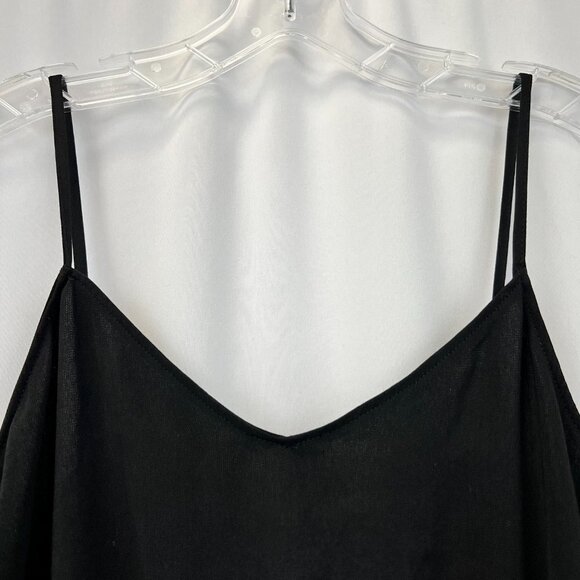 Naked Zebra Womens Black Adjustable Spaghetti Strap Camisole Tank Top Size Small - Picture 4 of 9